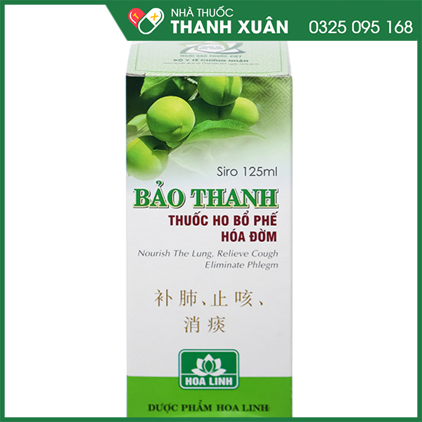 Siro Bảo Thanh trị ho bổ phế